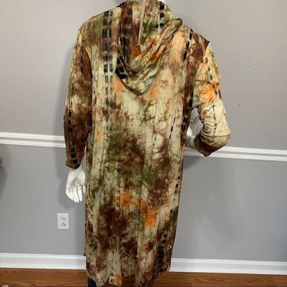 NWT Coin 1804 Tie Dye Waterfall Kimono -- L - Picture 12 of 12